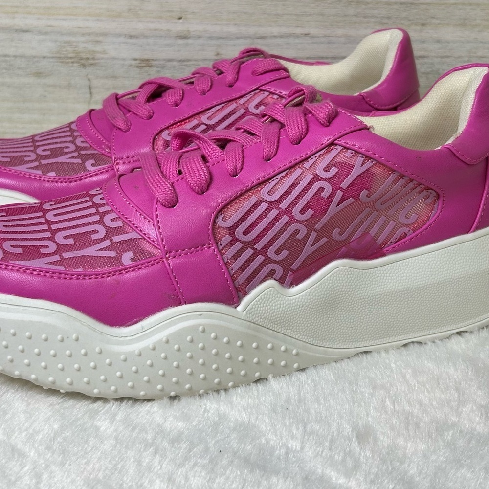 Juicy Couture Fuchsia and Cream Sneakers